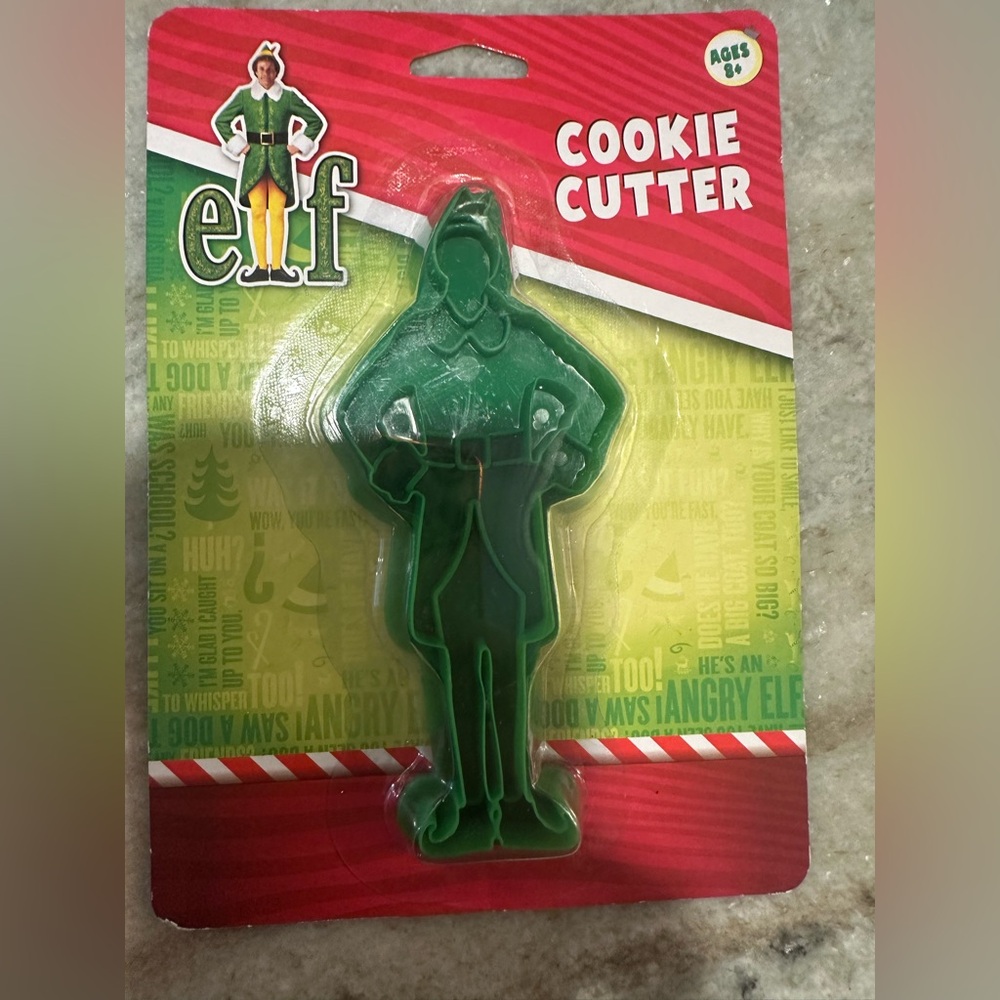 ELF Green Elf-Shaped Cookie Cutter
